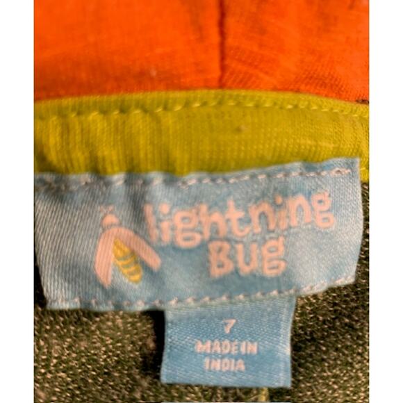 "Lightning Bug" Boy's Hooded Vest and Short's set - Size 7  "Dinosaur" - Picture 4 of 5